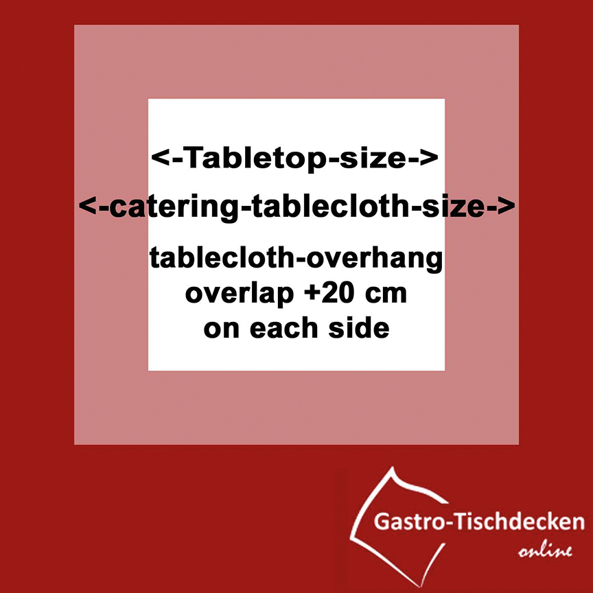 Catering tablecloths: what size?