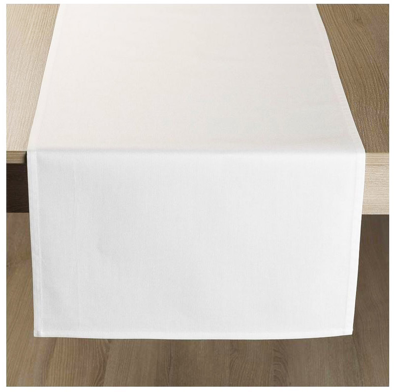 Gastro-Tischläufer, weiß, ohne Muster, 50x130 online | GASTRO-Tischdecken